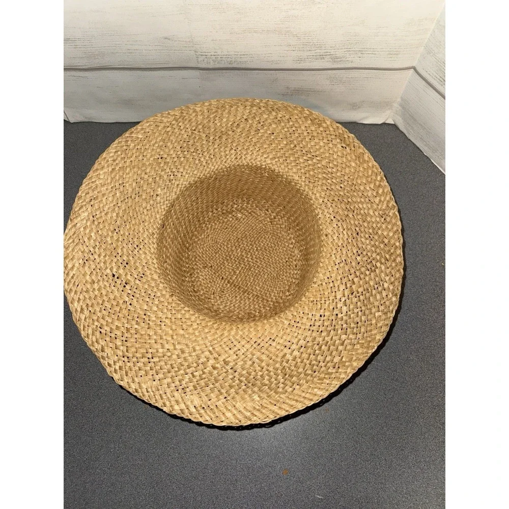 Vintage Straw Bowler Hat‎ Women's , Sunflower